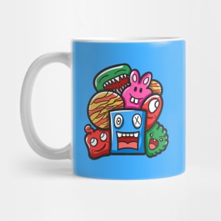 Monster Character Doodle Art Mug